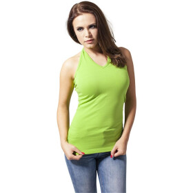 Urban Classics Ladies Neckholder Shirt, limegreen