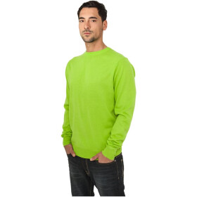 Urban Classics Knitted Crewneck, limegreen