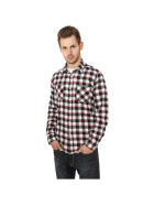 Urban Classics Tricolor Checked Light Flanell Shirt, blkwhtred