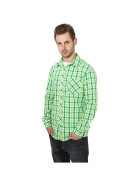 Urban Classics Tricolor Big Checked Shirt, cgrwhtlgr