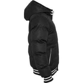 Urban Classics Shiny 2-tone Hooded College Bubble Jacket, black