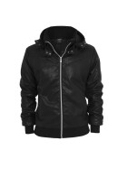 Urban Classics Leather Imitation Jacket, black