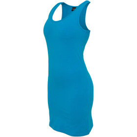 Urban Classics Ladies Sleeveless Dress, turquoise