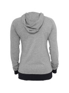 Urban Classics Ladies 3 Color Jersey Ziphoody, gry/nvy/fu
