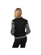 Urban Classics Ladies Zebra 2-tone College Sweatjacket, gry/blk