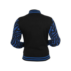 Urban Classics Ladies Zebra 2-tone College Sweatjacket, roy/blk