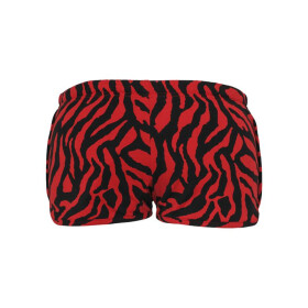 Urban Classics Ladies Zebra Hotpants, red/blk