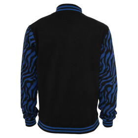 Urban Classics 2-tone Zebra College Jacket, roy/blk