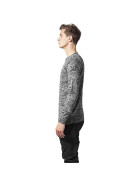Urban Classics Melange Knitted Crew, blk/gry