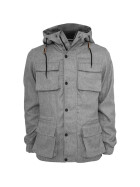 Urban Classics Chambray Lined Jacket, gry/blk