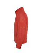 Urban Classics Cotton/Leathermix Racer Jacket, red