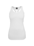 Urban Classics Ladies Cutted Back Tanktop, white