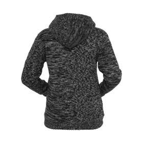Urban Classics Ladies Winter Knit Zip Hoody, blk/gry
