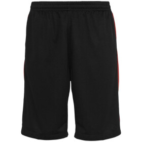 Urban Classics Sidestripe Bball Mesh Shorts, blk/red