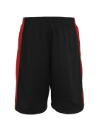 Urban Classics Sidestripe Bball Mesh Shorts, blk/red
