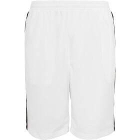 Urban Classics Sidestripe Bball Mesh Shorts, wht/nvy