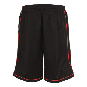 Urban Classics Piping Bball Mesh Shorts, blk/red