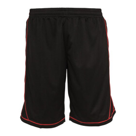 Urban Classics Piping Bball Mesh Shorts, blk/red