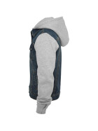 Urban Classics Hooded Denim Fleece Jacket, denimblue