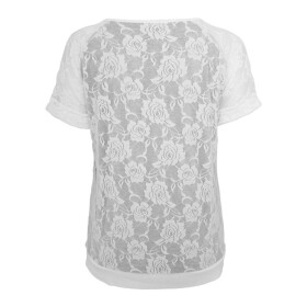 Urban Classics Ladies Double Layer Laces Tee, wht/gry