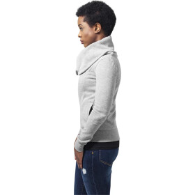 Urban Classics Ladies Asymetric Zip Jacket, grey