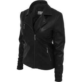 Urban Classics Ladies Biker Jacket, black
