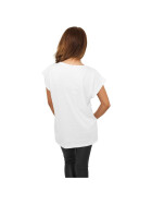 Urban Classics Ladies Extended Shoulder Tee, white