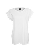 Urban Classics Ladies Extended Shoulder Tee, white