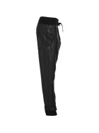 Urban Classics Ladies Deep Crotch Leather Imitation Pants, black