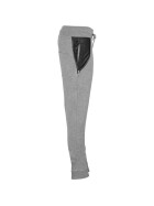 Urban Classics Ladies Side Zip Leather Pocket Sweatpant, grey