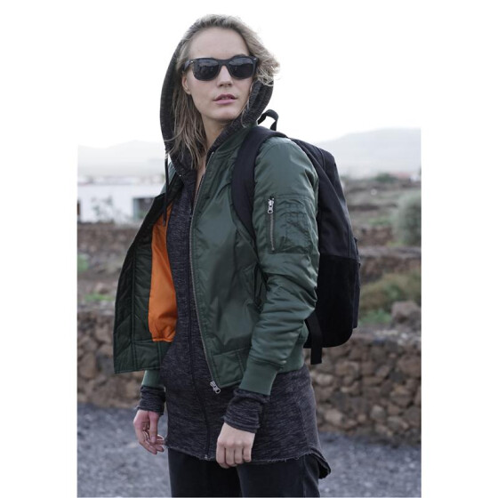 Urban Classics Ladies Basic Bomber Jacket, olive