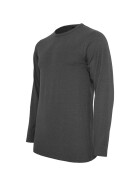 Urban Classics Fitted Stretch L/S Tee, charcoal