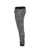 Urban Classics Fitted Terry Melange Sweatpants, blk/gry