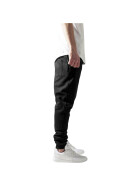 Urban Classics Side Zip Leather Pocket Sweatpant, blk/blk