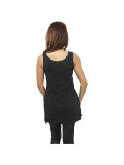 Urban Classics Ladies Leather Imitation Side Knotted Tank, blk/blk