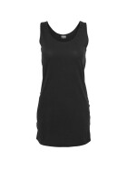 Urban Classics Ladies Leather Imitation Side Knotted Tank, blk/blk
