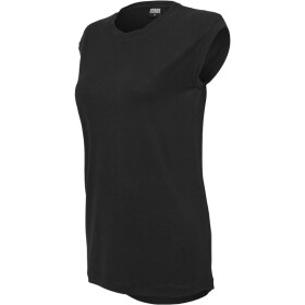 Urban Classics Ladies Wide Viscon Sleeveless Shirt, black