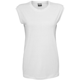 Urban Classics Ladies Wide Viscon Sleeveless Shirt, white