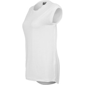 Urban Classics Ladies Wide Viscon Sleeveless Shirt, white