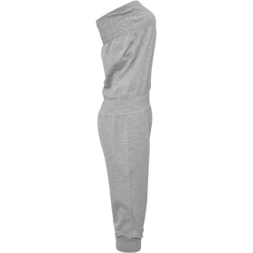 Urban Classics Ladies Shoulderfree Capri Jumpsuit, grey