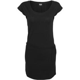 Urban Classics Ladies Slub Jersey Dress, black
