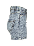 Urban Classics Ladies High Waist Denim Skinny Shorts, blue denim