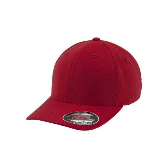Urban Classics Promotion Pinstripe Flexfit Cap, red/navy