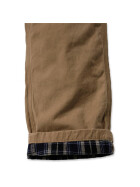 CARHARTT Washed Twill Dungaree Flannel Lined, khaki