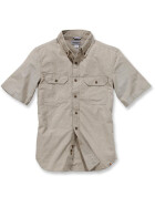 CARHARTT Fort Solid Short Sleeve Shirt, hellbraun