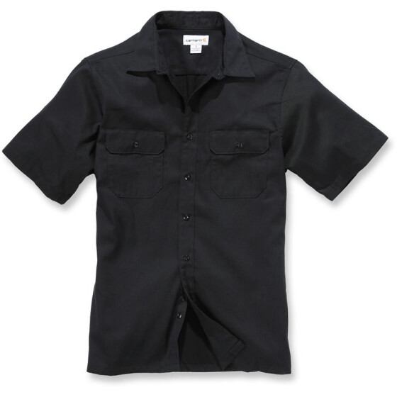 CARHARTT Twill Short Sleeve Work Shirt, schwarz