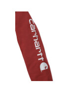 CARHARTT Midweight Signature Sleeve Logo Hooded Sweatshirt, dunkelrot