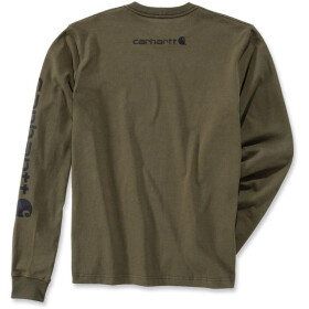 CARHARTT Logo Long Sleeve T-Shirt, gr&uuml;n