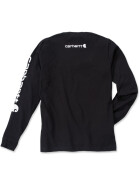 CARHARTT Logo Long Sleeve T-Shirt, schwarz