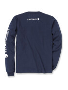 CARHARTT Logo Long Sleeve T-Shirt, dunkelblau
